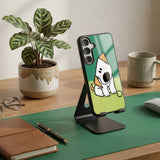 Cute Dog With Ball Protective Case Compatible with iPhone, Samsung & Google Pixel YW0121