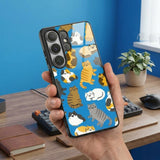 Cat Pattern Protective Case Compatible with iPhone, Samsung & Google Pixel YW0123