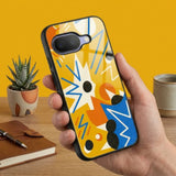 Abstract Pattern Protective Case Compatible with iPhone, Samsung & Google Pixel YW0125