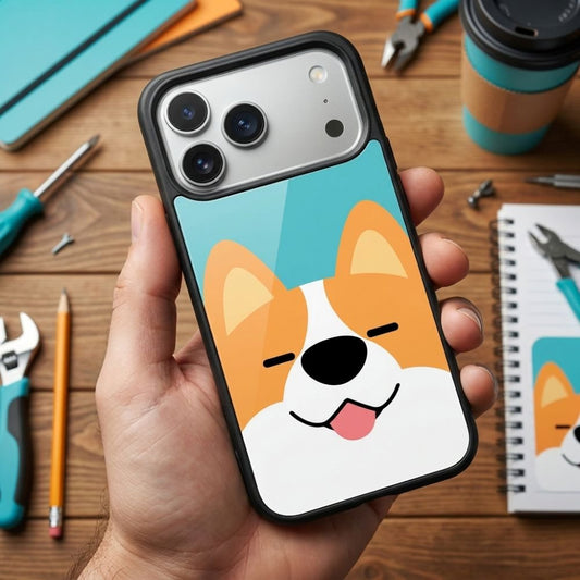 Cute Corgi Dog Protective Case Compatible with iPhone, Samsung & Google Pixel YW0133