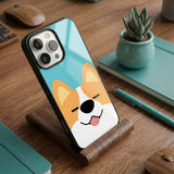 Cute Corgi Dog Protective Case Compatible with iPhone, Samsung & Google Pixel YW0133