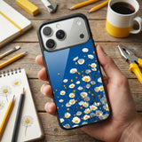Flower Daisy In Blue Protective Case Compatible with iPhone, Samsung & Google Pixel YW0135