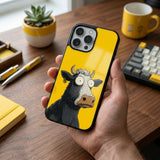 Confused Cow Protective Case Compatible with iPhone, Samsung & Google Pixel YW0137