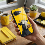 Confused Cow Protective Case Compatible with iPhone, Samsung & Google Pixel YW0137