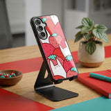 Rabbit On Strawberry Protective Case Compatible with iPhone, Samsung & Google Pixel YW0138
