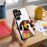 Funny Dog Protective Case Compatible with iPhone, Samsung & Google Pixel YW0143