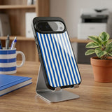 Blue Stripes Protective Case Compatible with iPhone, Samsung & Google Pixel YW0146