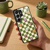 Retro Vibes Green Protective Case Compatible with iPhone, Samsung & Google Pixel YW0147