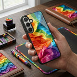 Rainbow Art Protective Case Compatible with iPhone, Samsung & Google Pixel YW0158