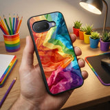 Rainbow Art Protective Case Compatible with iPhone, Samsung & Google Pixel YW0158