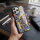Rainbow Art Protective Case Compatible with iPhone, Samsung & Google Pixel YW0159