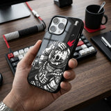 Space Skull Protective Case Compatible with iPhone, Samsung & Google Pixel YW0160