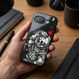 Space Skull Protective Case Compatible with iPhone, Samsung & Google Pixel YW0160