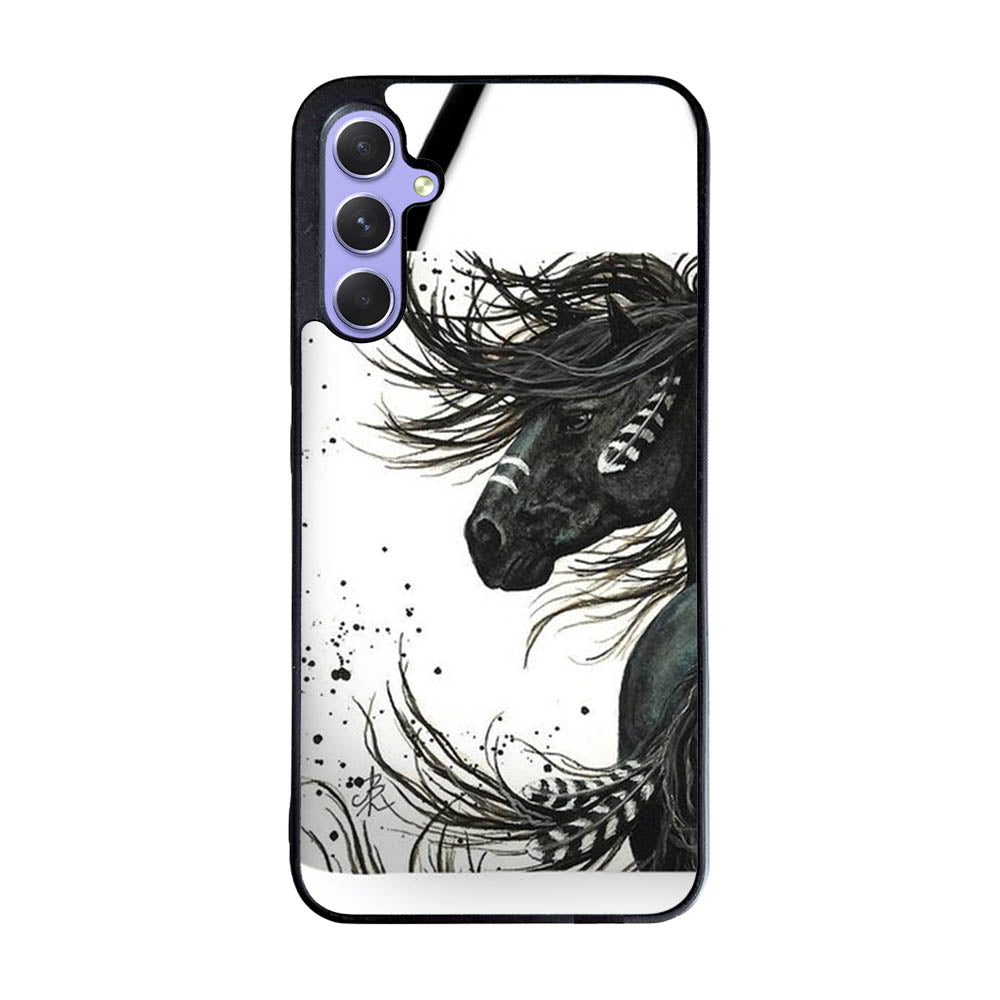 Majestic Mustang Horse Bag Case Samsung Galaxy A55 5G BC0117