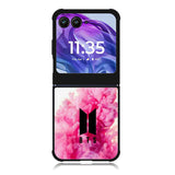 Pink Smoke BTS Motorola Moto Razr 2024 , Moto Razr 50 Case FE0089