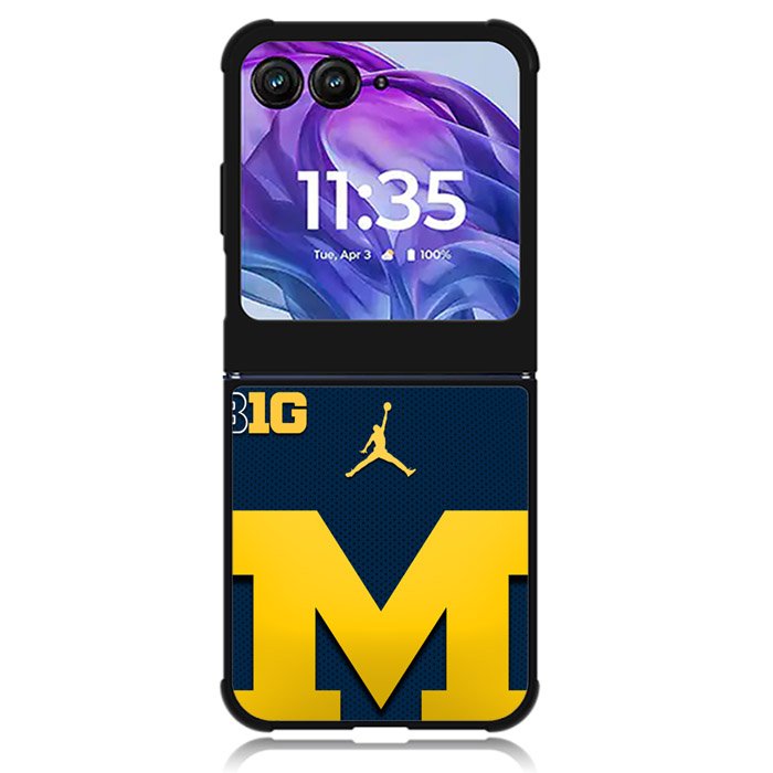 Michigan Logo Motorola Moto Razr 2024 , Moto Razr 50 Case