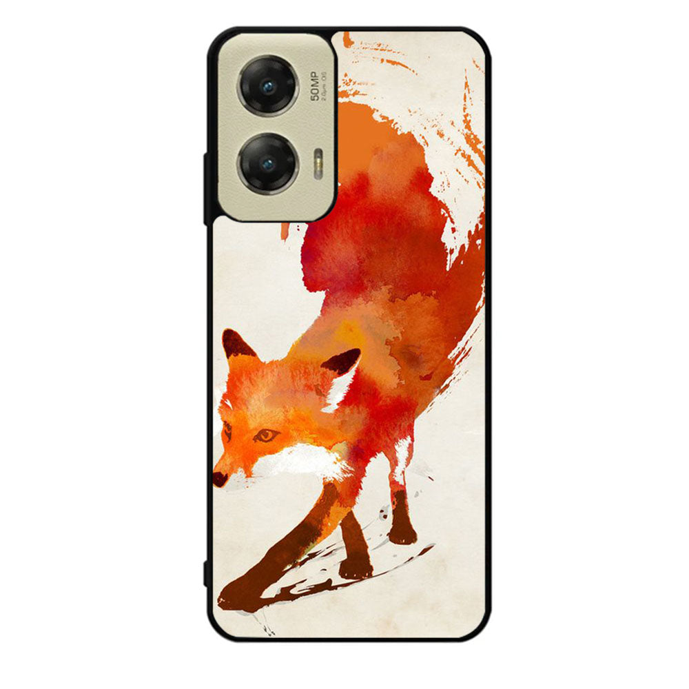 Watercolor art orange red fox animal Case Motorola Moto G Stylus 2024 5G BC1052