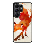 Watercolor art orange red fox animal Samsung Galaxy S26 Ultra Case BC1052