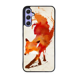Watercolor art orange red fox animal Case Samsung Galaxy A35 5G BC1052