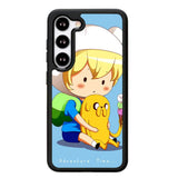 Adventure Time Chibi Finn And Jake Z0988 Samsung Galaxy S25 Plus 5G , Samsung Galaxy S25+ 5G Case