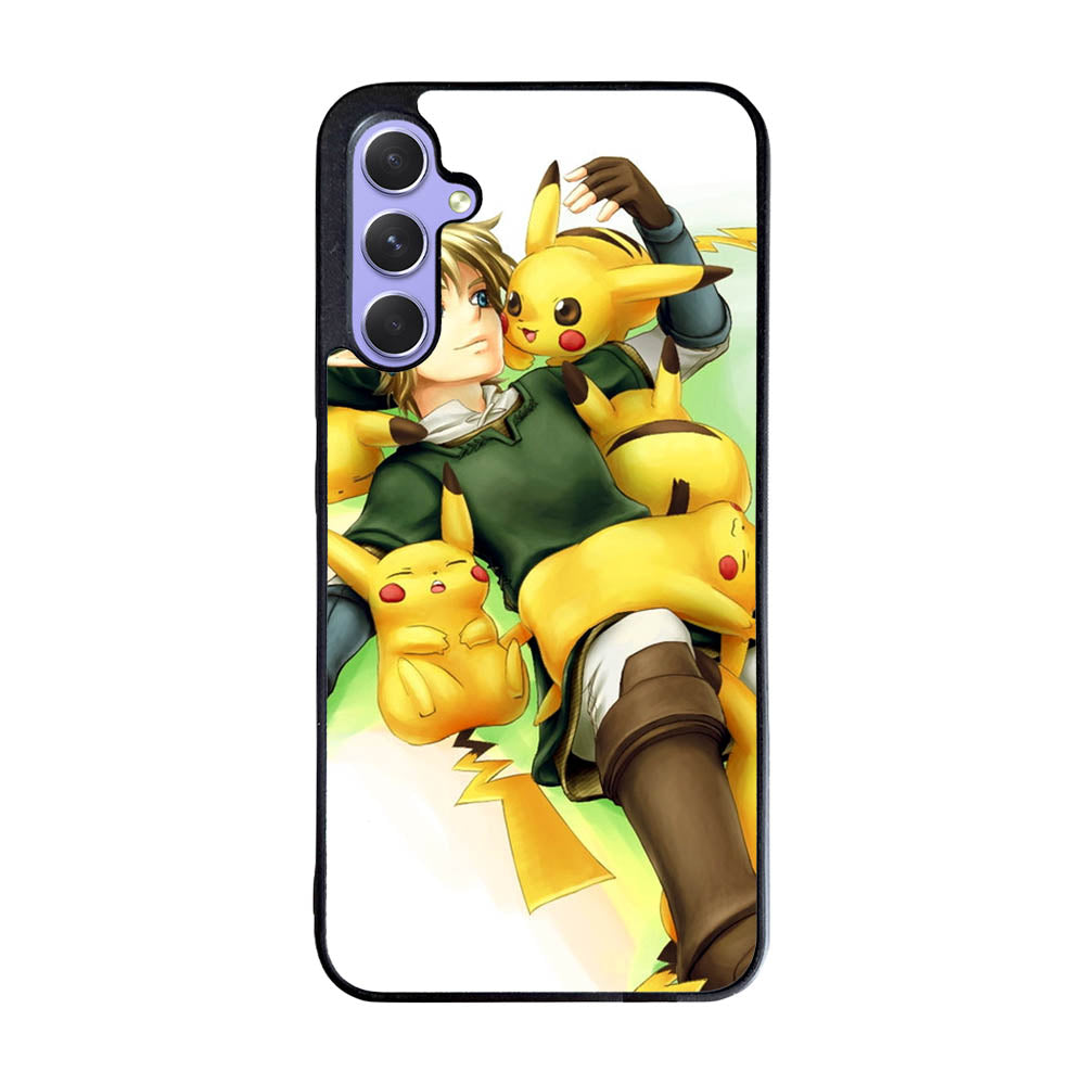 zelda with pikachu pokemon Case Samsung Galaxy A55 5G BC1139