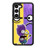Minions Face Yellow And Purple Z2879 Samsung Galaxy S25 Plus 5G , Samsung Galaxy S25+ 5G Case