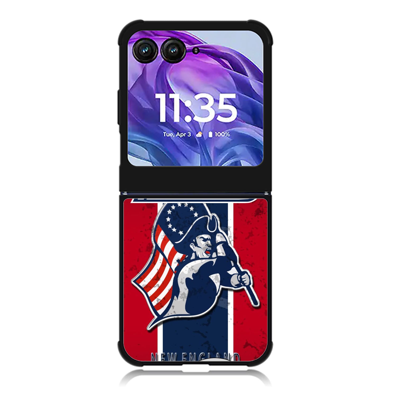 New England Patriots Motorola Moto Razr Plus 2025/2024 Case, Moto Razr 50 Ultra 5G BC1207