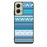 Aztec Pattern Blue Z3811 Motorola Moto G Stylus 5G 2024 Case