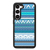 Aztec Pattern Blue Z3811 Samsung Galaxy S24 5G Case