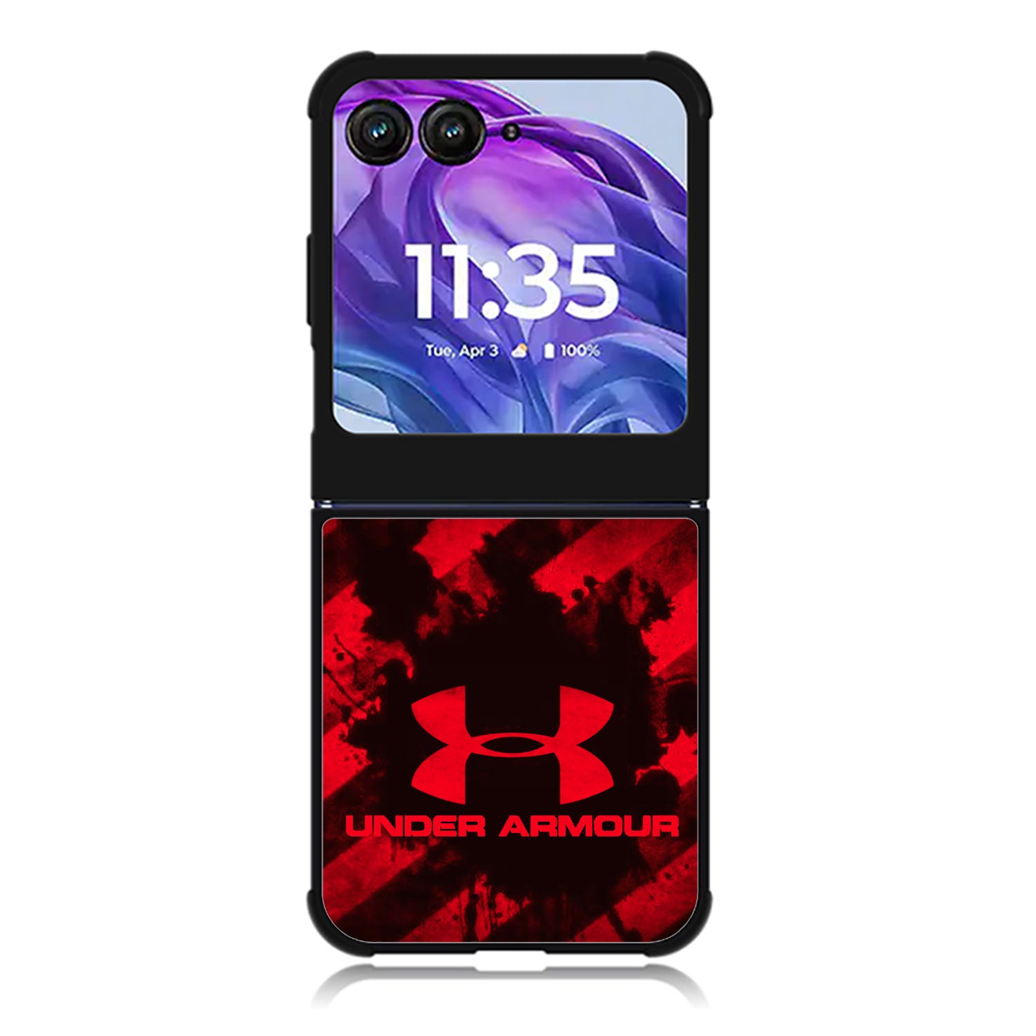 under armour red Motorola Moto Razr Plus 2025/2024 Case, Moto Razr 50 Ultra 5G BC1355