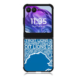 NFL Detroit Lions Motorola Moto Razr Plus 2025/2024 Case, Moto Razr 50 Ultra 5G BC1378