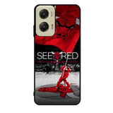 See Red Chicago Bulls Flag Playoff Z4832 Motorola Moto G Stylus 5G 2024 Case