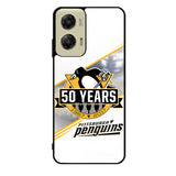 Pittsburgh Penguins logo 50 Years Case Motorola Moto G Stylus 2024 5G BC1456