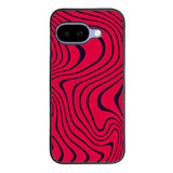 Pewdiepie red and black wavy Case Google Pixel 9A BC1021