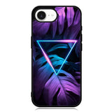 Neon Triangle Monstera Z8001 iPhone 16e Case