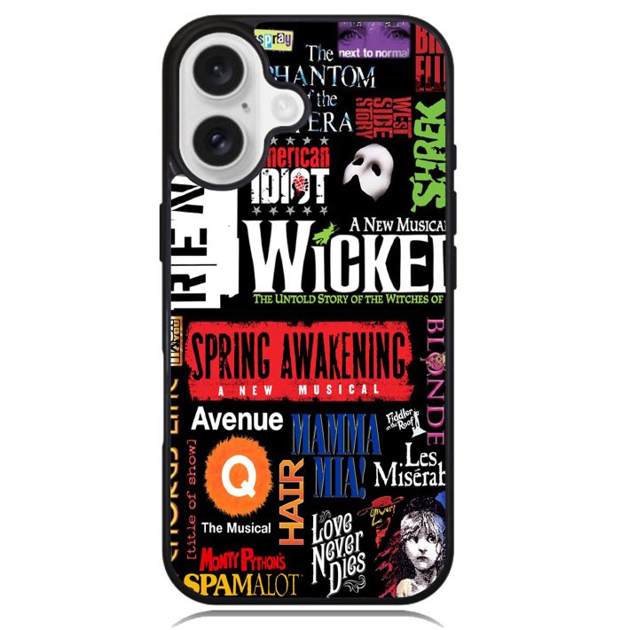 Broadway Musical Collage Case iPhone 16 BC1651
