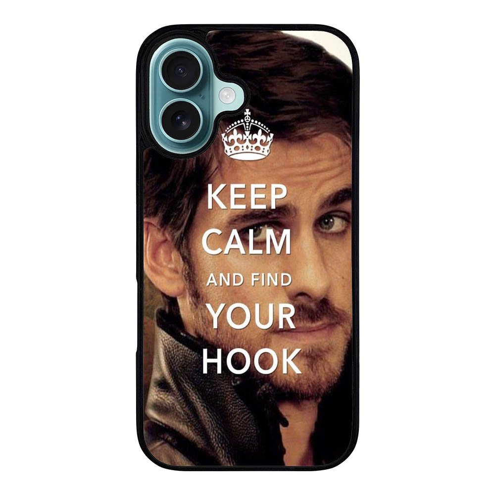 Once Upon A Time Captain Hook Keep Calm Case iPhone 16 Plus BC1659