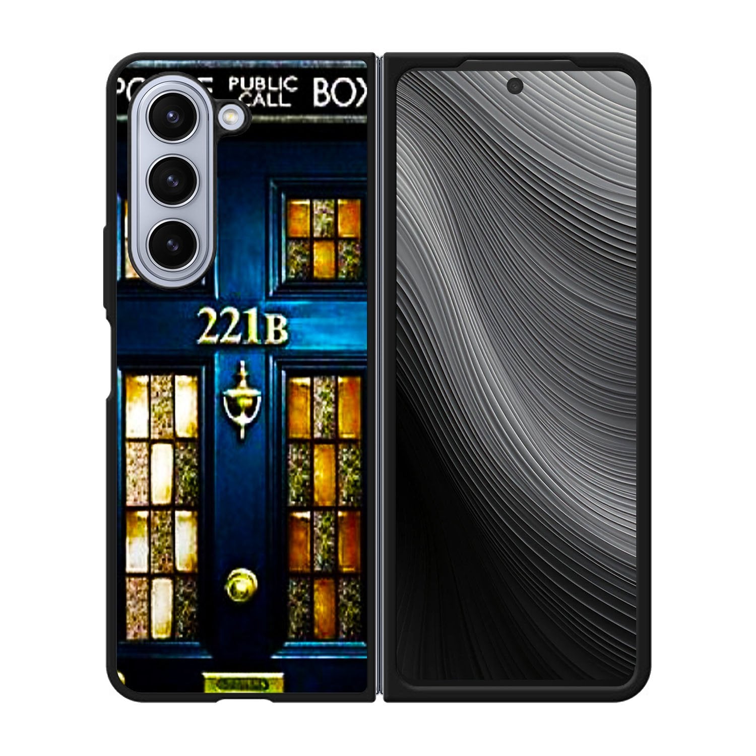 tardis sherlock holmes Case Samsung Galaxy z Fold 5 5G BC1674