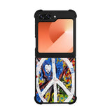 Peace Sign Graffiti Love Art Case Samsung Galaxy Z Flip 6 5G BC1701