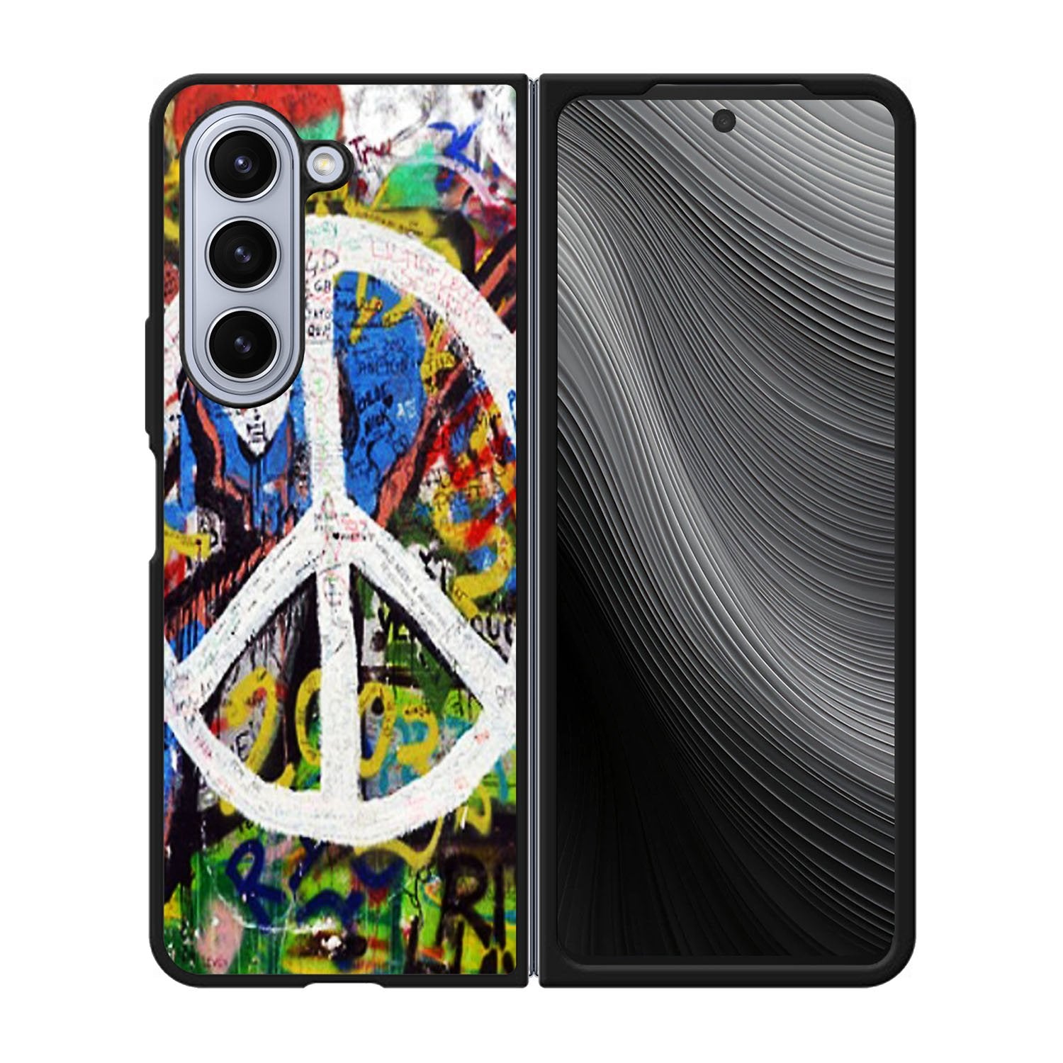 Peace Sign Graffiti Love Art Case Samsung Galaxy z Fold 5 5G BC1701