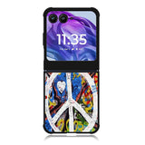 Peace Sign Graffiti Love Art Motorola Moto Razr 2024 , Moto Razr 50 Case FE1701