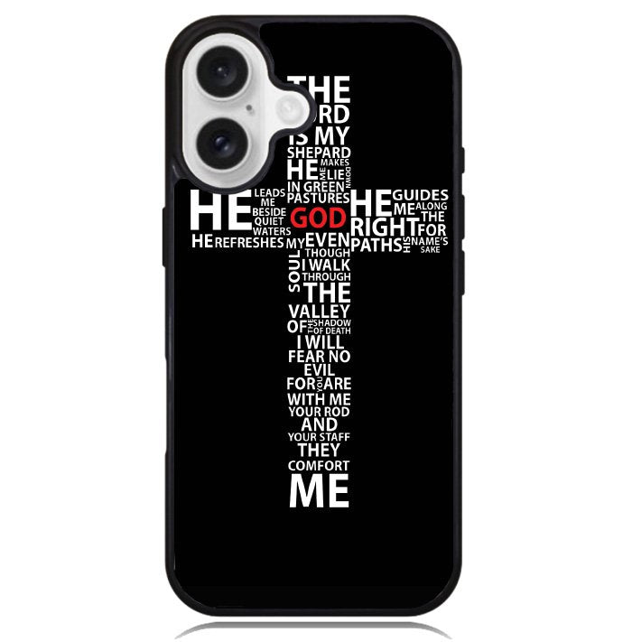 cross typography Case iPhone 16 BC1706