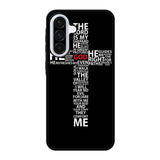 cross typography Samsung Galaxy A56 Case BC1706
