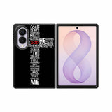 cross typography Samsung Galaxy Z Fold 8 Case BC1706