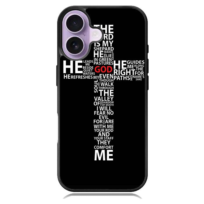 cross typography iPhone 17 Case BC1706
