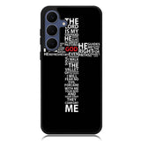 cross typography Samsung Galaxy S25 FE Case BC1706
