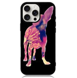 Chihuahua Dog Silhouette Rose Blossom Case iPhone 16 Pro BC1707
