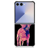 Chihuahua Dog Silhouette Rose Blossom Samsung Galaxy Z Flip 7 Case BC1707