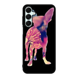 Chihuahua Dog Silhouette Rose Blossom Samsung Galaxy A16 Case BC1707