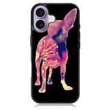 Chihuahua Dog Silhouette Rose Blossom iPhone 17 Case BC1707